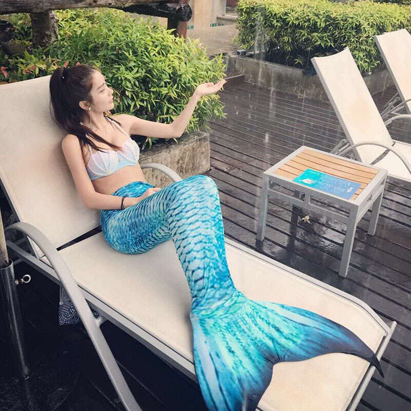 2018 New Lin Yun Mermaid Clothing Adult Women's Tail Swimsuit Swimming Sexy Slimming Princess Full Set