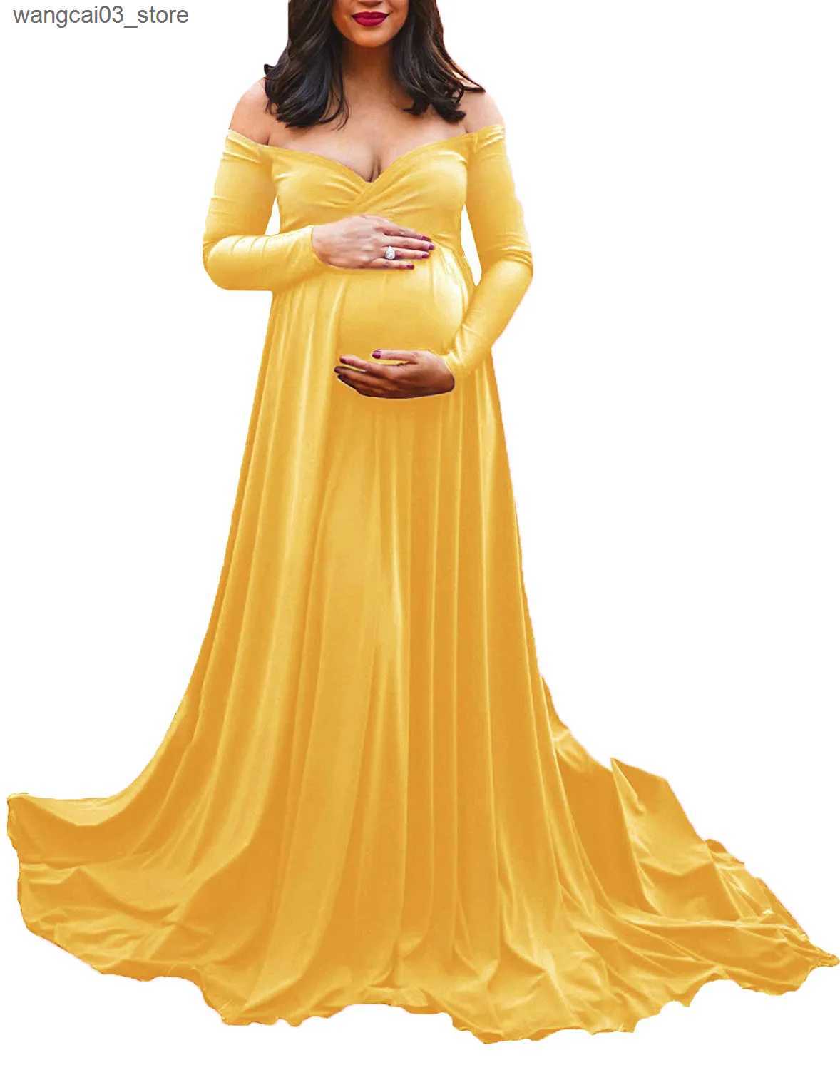 Maternity Dresses Sexy Maternity Dresses for Photo Shoot Pregnant Dress for Pregnant Women Summer Plus Size Dress Pregnancy Clothes Chiffon Dress L240