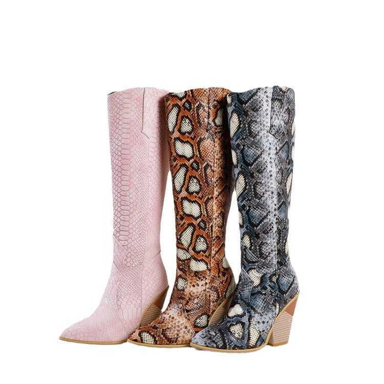Sexy Pink Martin Boots High-heeled Womens Boots Pink Long Fashion Boots With Thick Heels High Boots 240826