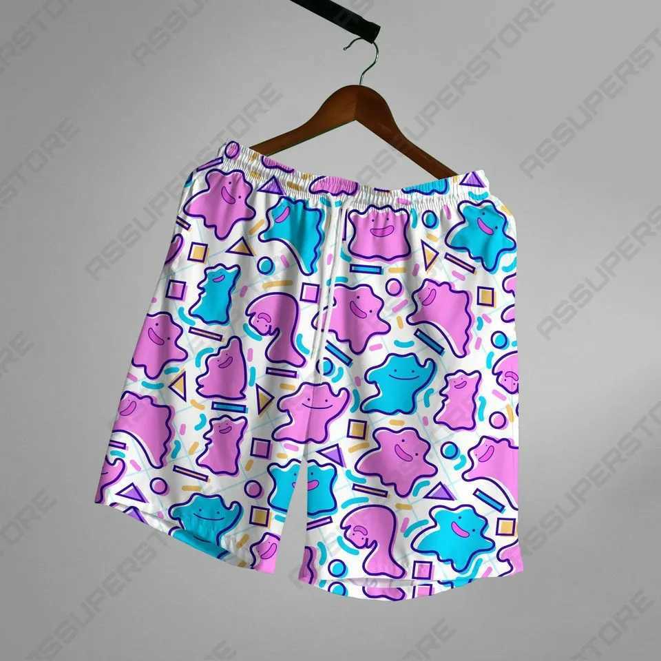 Mens summer shorts casual shorts pocket drawers interesting animal cartoon breathable shorts fashionable streetwear beach pants W241010