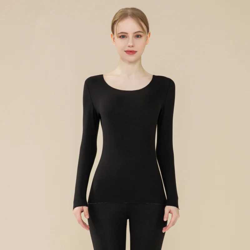 Women's Thermal Underwear Anti-cold and Anti-static Daily New Mens Long Johns Suit AB Face Ground Wool Base Shirt Couple Seamless Thermal Underwe
