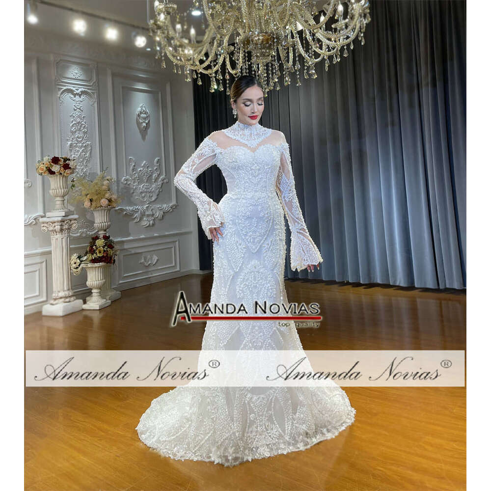 Removable Skirt Mermaid 2 in 1 Lace Wedding Dress Sequined Detachable Train Sleeveless Princess Bride Vestido De Noiva Custom Made
