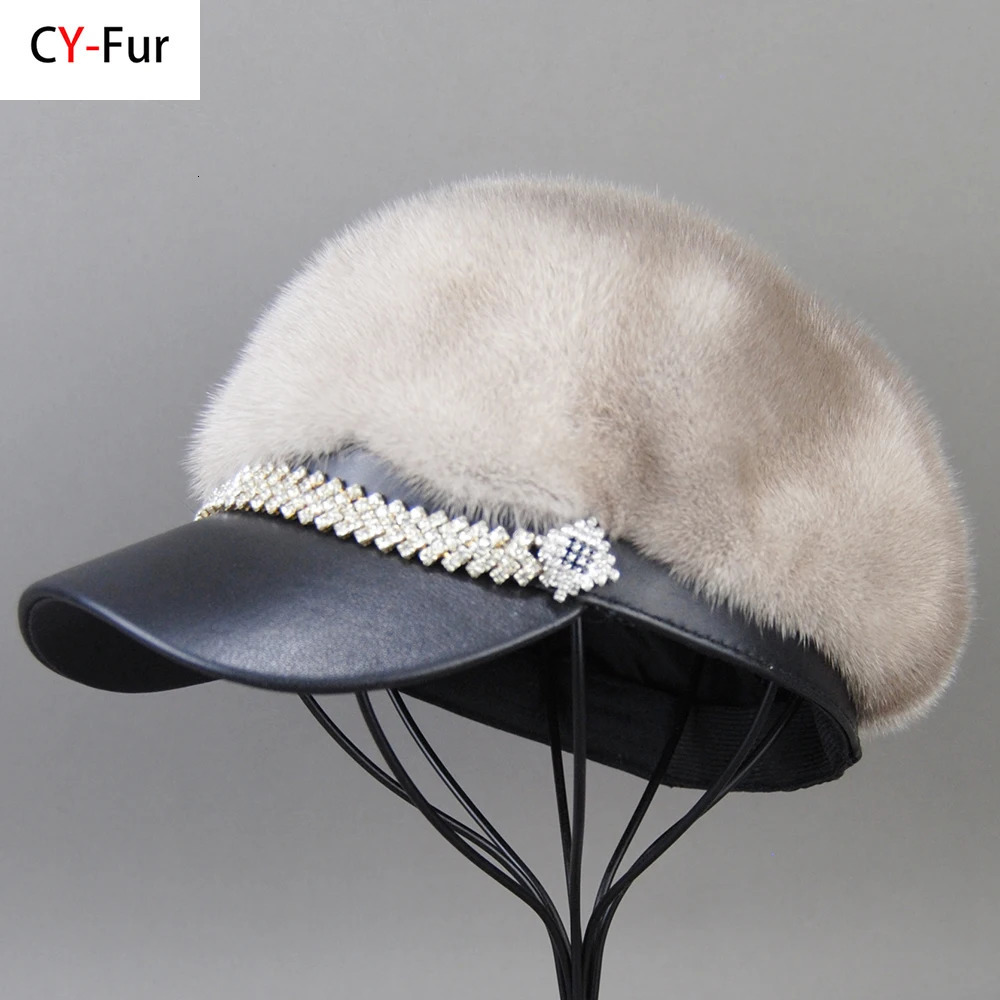 selling winter womens full mink fur real hat ious warm natural lining fashionable 241009