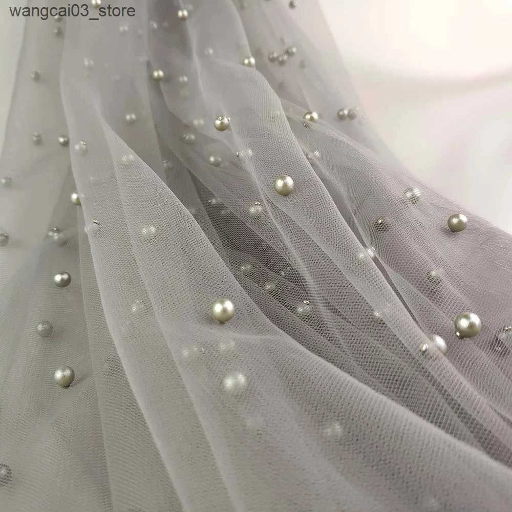 Maternity Dresses Tulle Maternity Dresses For Photo Shooting Pregnant Photography Props Lace Wraps Scattered Pearls Studded Mesh Outfit L240910