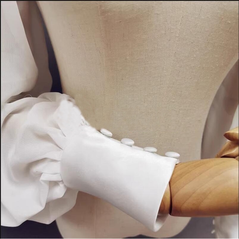 Independent chiffon sleeve strapless wedding dress party retro a pair of independent sleeves button end 240906