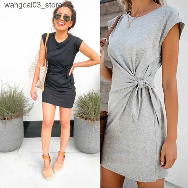 Maternity Dresses Premama Breastfeeding Dresses Fashion Short Sleeve Solid Color Dress for Pregnant Women Maternity Casual Dresses Bow Trim Summer L24