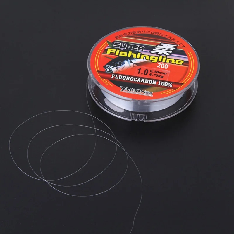 Super Strong 200m Nylon Fishing Line Japan Monofilament Fluorocarbon Coated Accessories For Carp Sea 241007