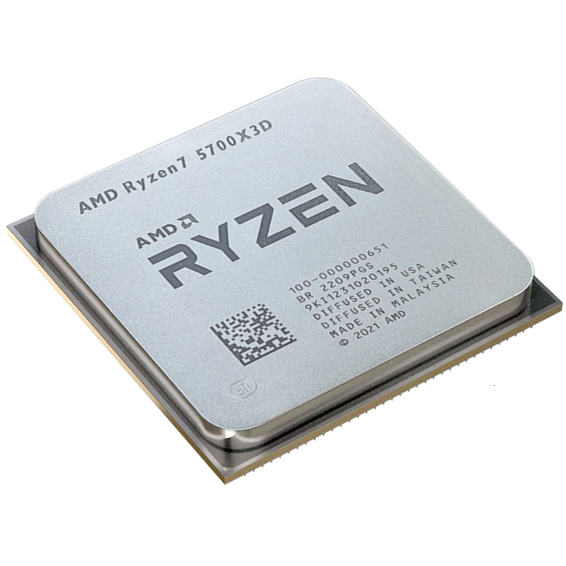 New AMD Ryzen 7 5700x3d CPU R7 5000 Serie 8 Core 16 Thread 3.0 GHz Socket AM4 Processor 7NM L3=96M105W None Integrated Graphic