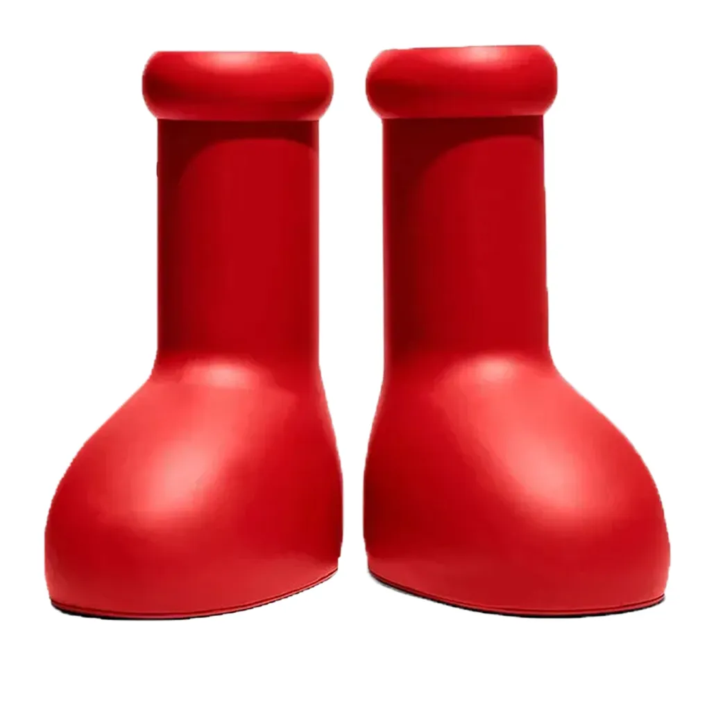 Boots red boots men women Rain BootsEVE Rubber Astro Boy Rep Over The Knee Booties Cartoon Shoes designer boot platform big size 14 mens shoes Big Red Boot S25177