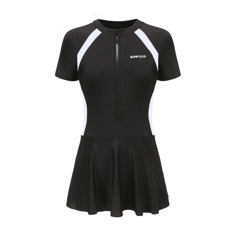 Sports For One-Piece Conservative Body Covering And Slimming In Instagram Style Professional Women's Large Hot Spring Swimsuit
