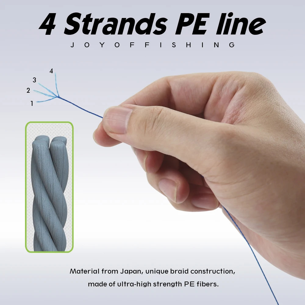 JOF 4 Strands Braided Fishing Line 300M Multifilament Carp Multifunction PE for 1082LB Pesca 241007
