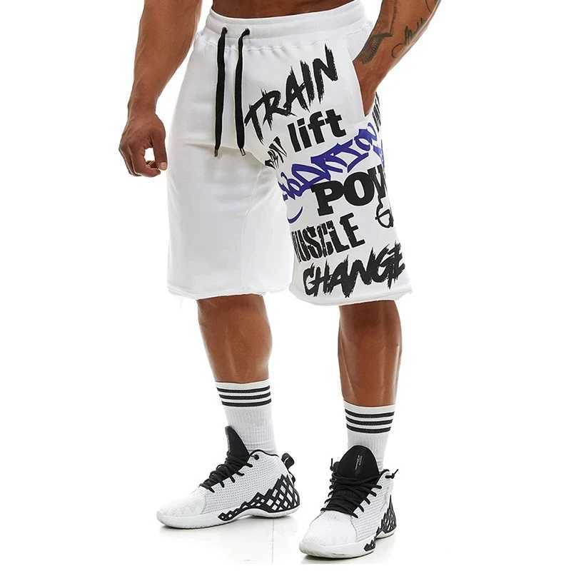 Mens new cotton shorts mens loose shorts fitness and bodybuilding athletes mens brand durable sports shorts fitness and exercise shorts W241010
