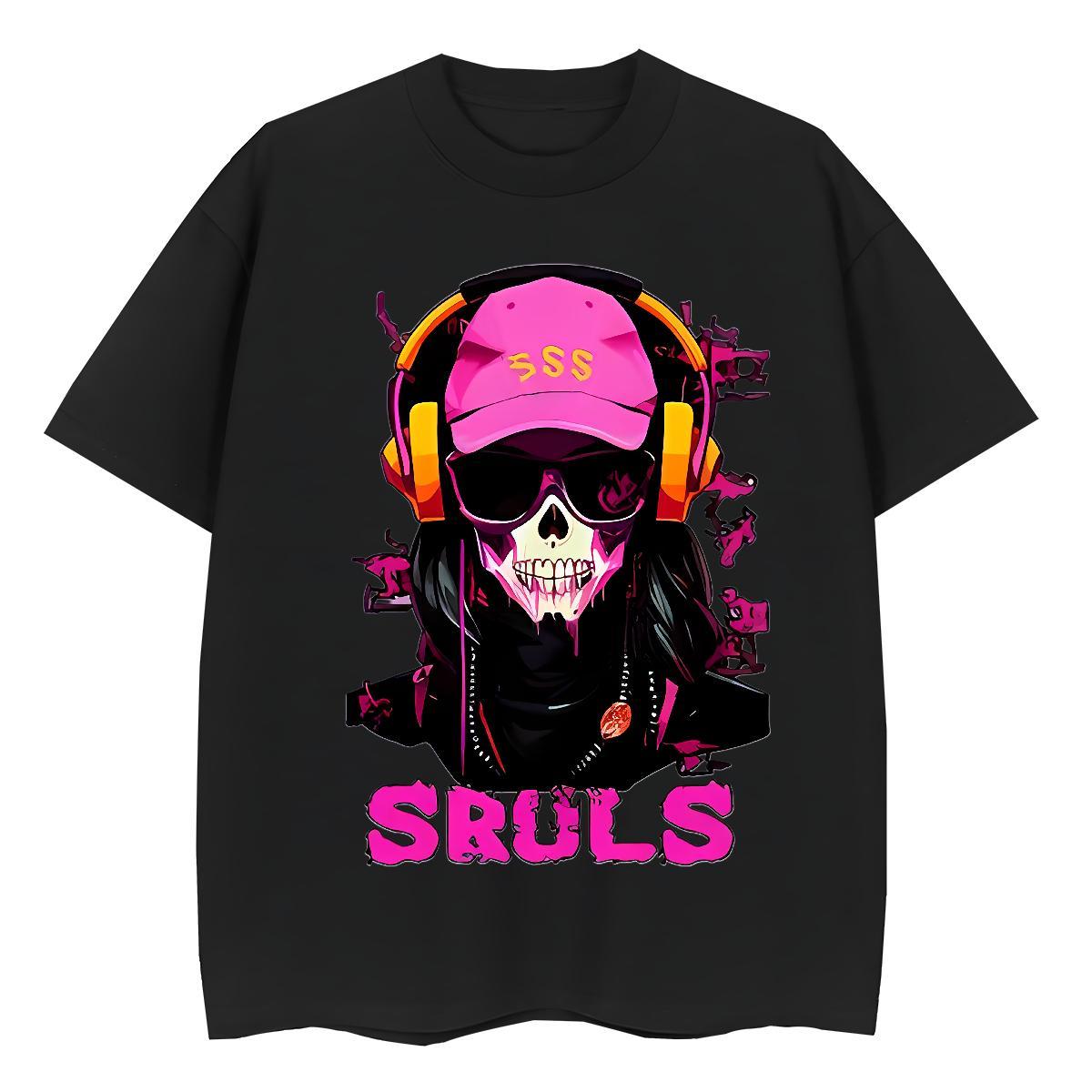 Fashion T Shirts Women 230g Cotton Round Neck Short Sleeve Beach handset Couples T Shirts Comfortable Customized Top Shirts