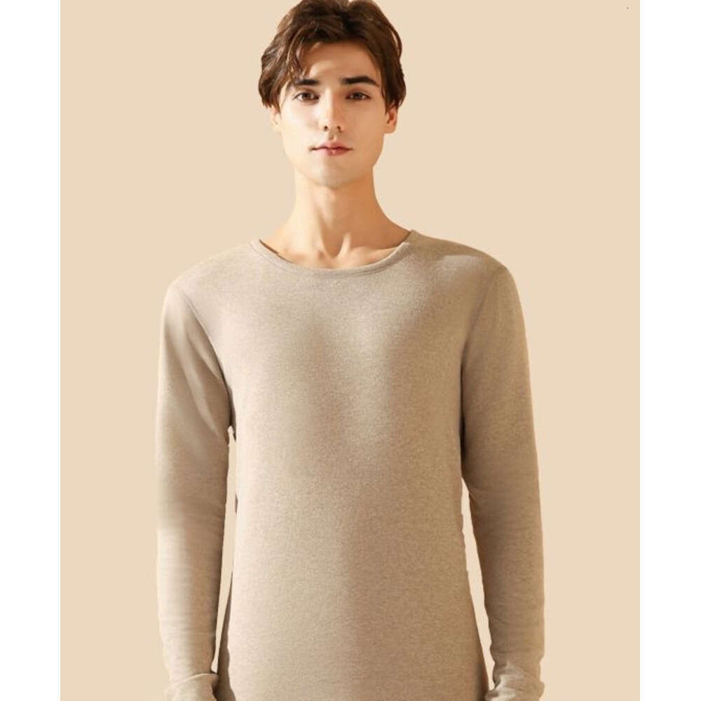 Mink cashmere silk thermal underwear set men women, clothes pants for couples, autumn and winter