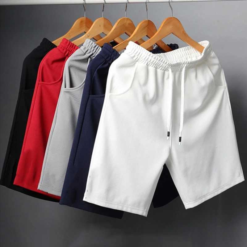 New summer mens short gym fitness casual loose shorts outdoor fitness beach shorts mens brand sports pants M-4XL W250319