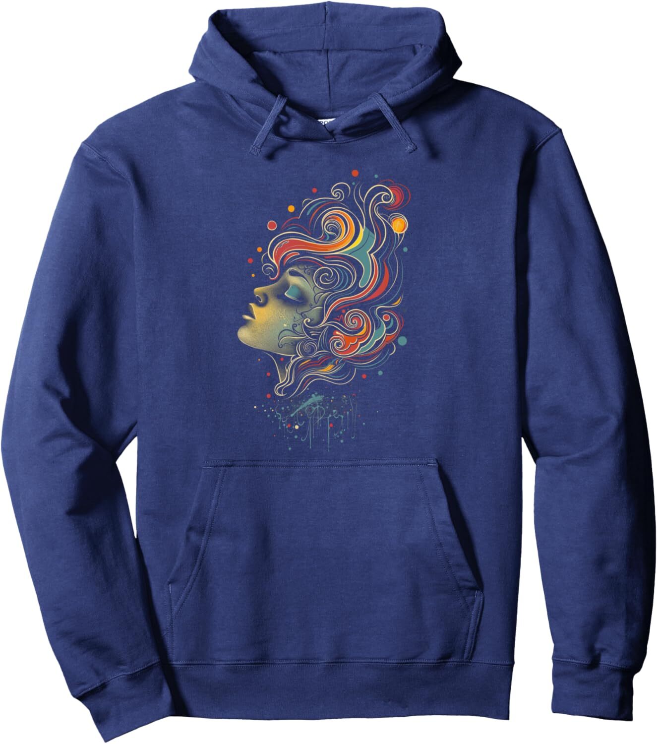 Hoodie for Mens Womens Graphic Art Fantasy Whimsical Woman Colorful Graphic Tees Pullover Hoodie Graphic Hoodies sweatshirt Pullover Long Sleeve