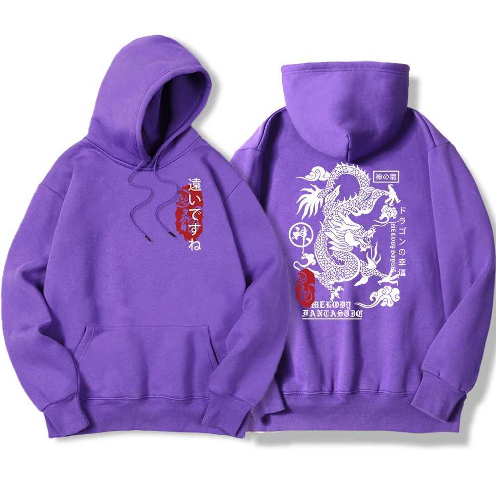 The Harajuku Dragon Funny Pattern Hoodie Man Fashion Vintagehoody Korean High Qualitysweatshirt Casual Loose Sportswear Female LX241011