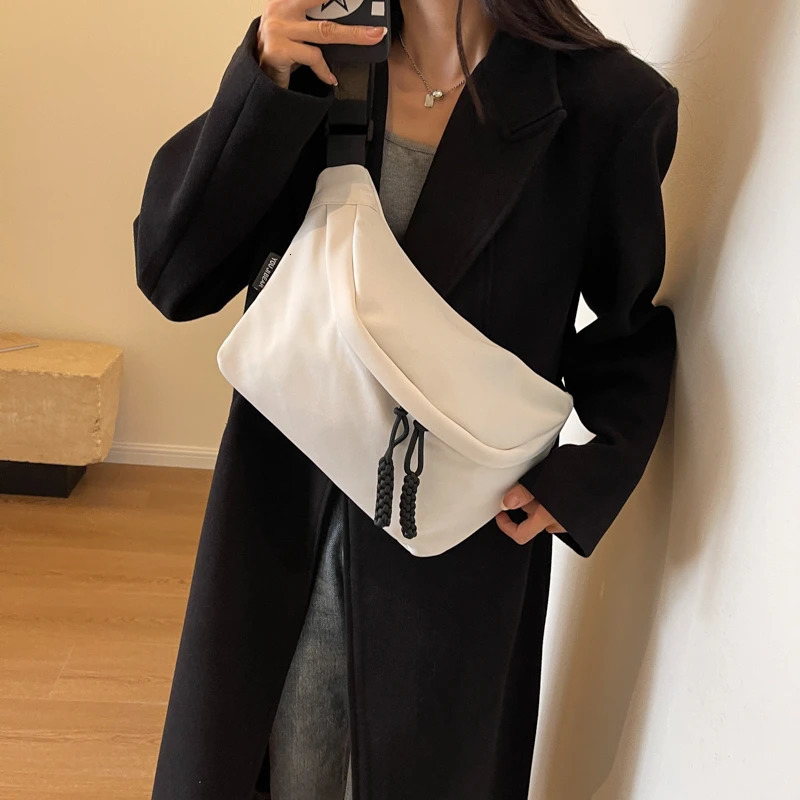 Fashion trend waist bag womens waist bag and phone bag street hip-hop womens waist belt bag unisex cross body chest bag Fanny bag 241008