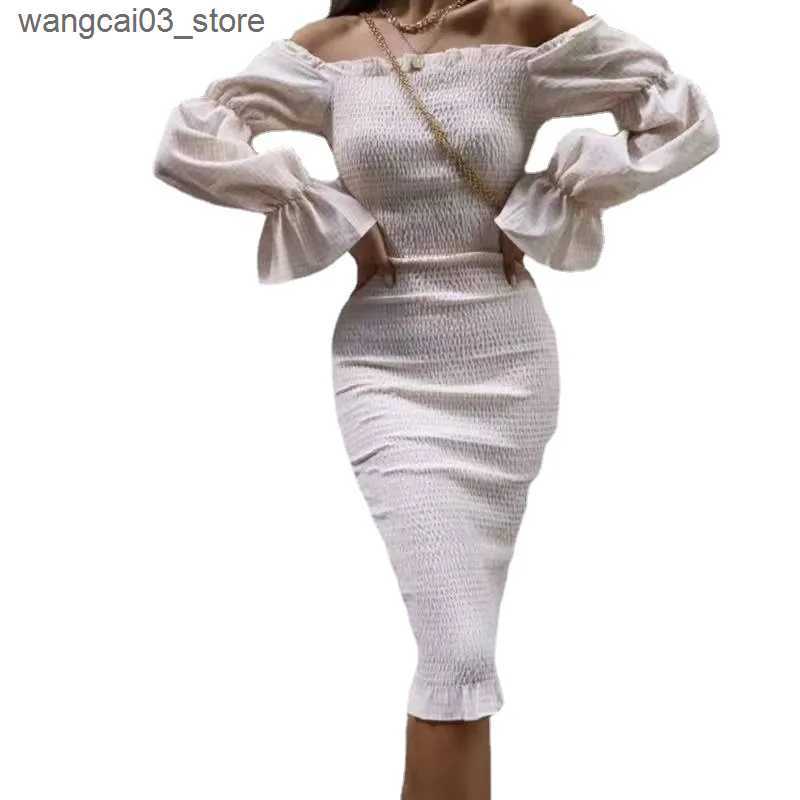 Maternity Dresses Maternity Photoshoot Daily Wear Elasticity Women Summer Off Shoulder Cotton Vintage Elegant A Line Long Dresses L240910