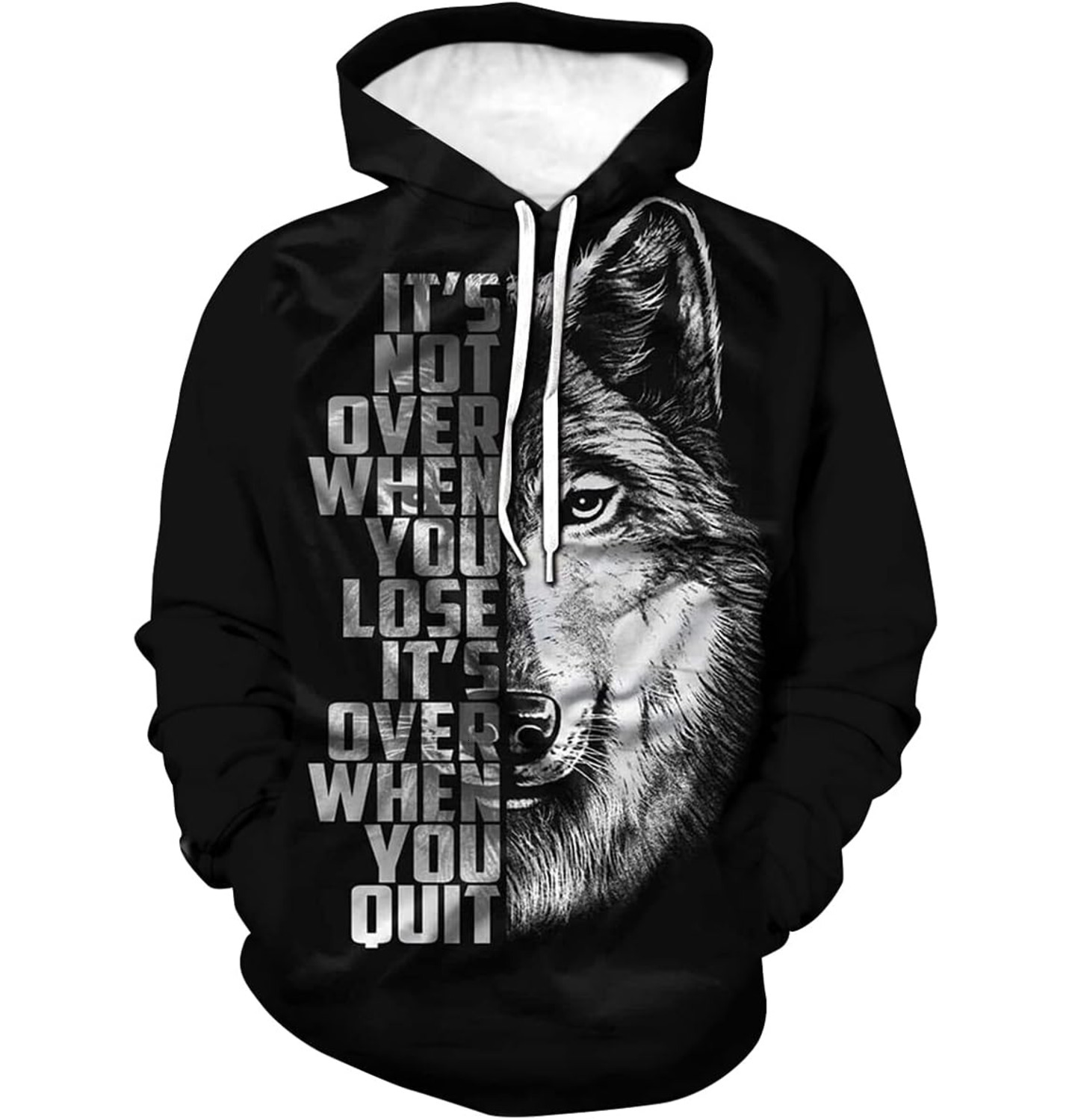 Hoodie for Mens Womens Cool Wolf 3D Print Hooded Sweatshirts Pullover Winter Fashion Top for Mens Unisex Graphic Hoodies sweatshirt Trendy Fashion