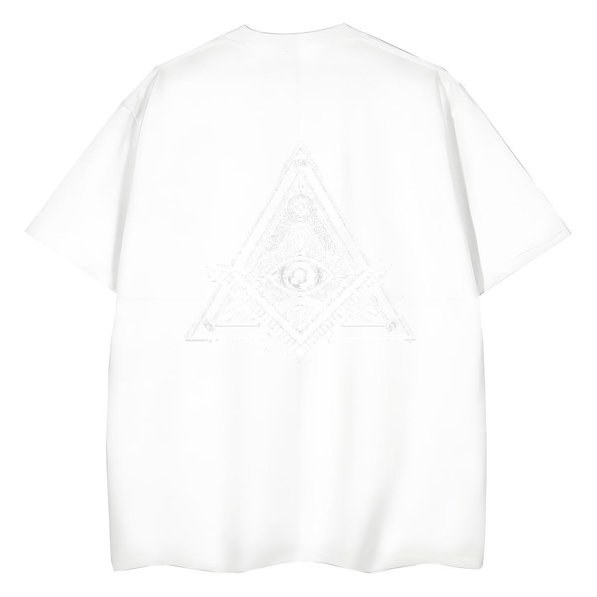 Stylist T Shirt For Woman 100% Cotton 230g Crew Neck Street Wear eye of the devil Womens Tshirts Nice Oversized Tops Shirt
