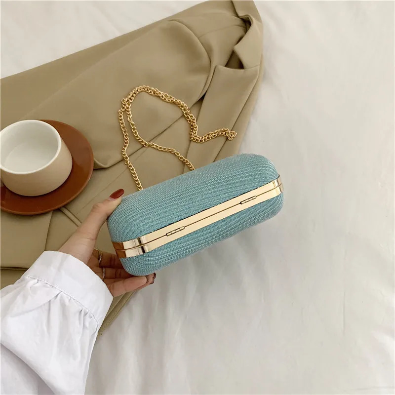 Shell Bag Womens Evening Clutch Golden Top Handle Handbag Elegant Party for Prom Cocktail Chain Crossbody Sling Purse 2024 240925