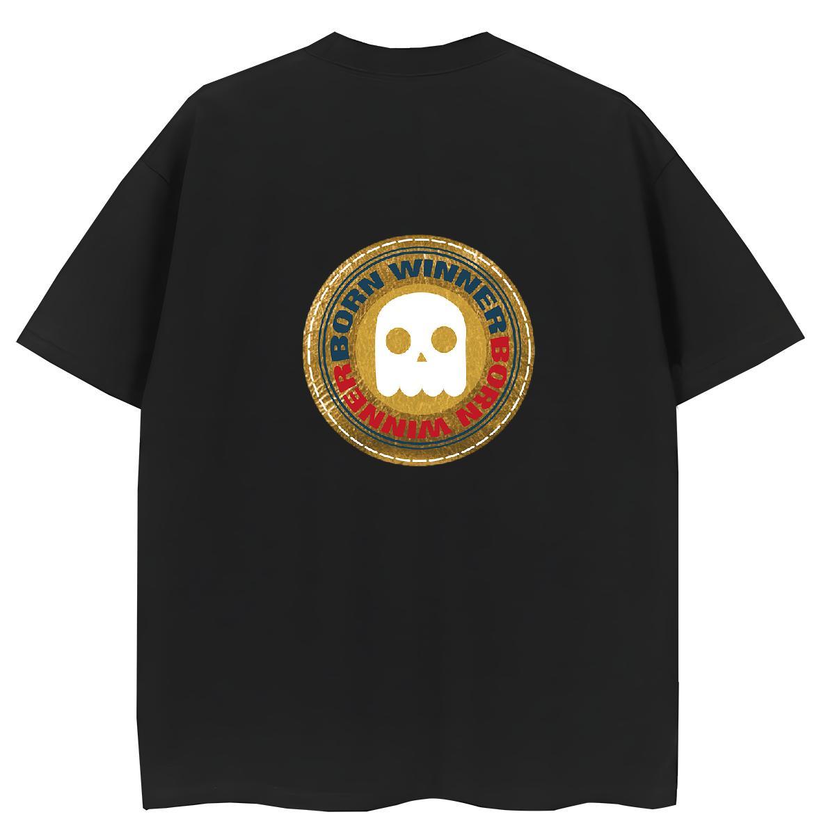 TOP Quality T Shirt For Woman 230g Pure Cotton Breathable Summer Casual skull Tshirt for Man Woman Soft Anime Oversized Clothes