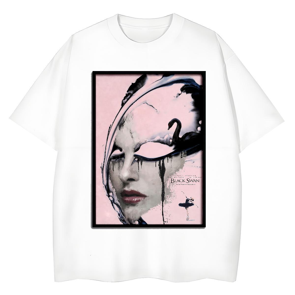 Fashion New T-Shirts for Women 230g Pure Cotton Breathable Sport face Women Tees Free Shipping Graphic Polos