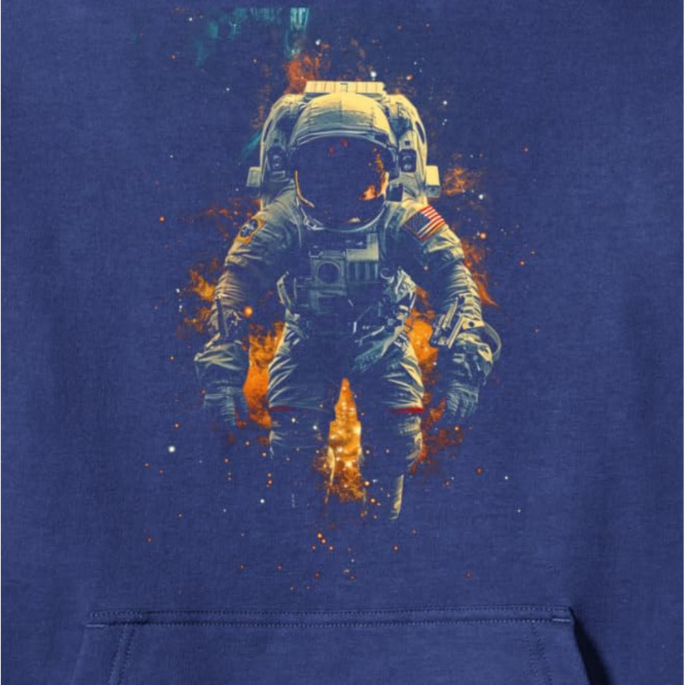 Hoodie for Mens Womens Astronaut Space Exploration Graphic Print Galaxy Inspired Pullover Hoodie Graphic Hoodies sweatshirt Pullover Long Sleeve
