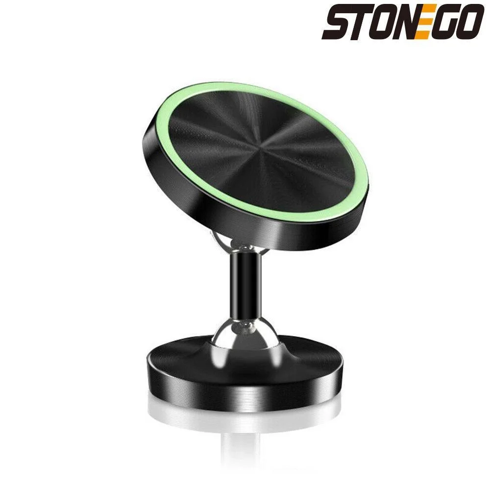 STONEGO Universal Navigation Stand Strong Adsorption Mobile Mount Magnetic Car Phone Holder 360 Degree Rotation Magnet Holder