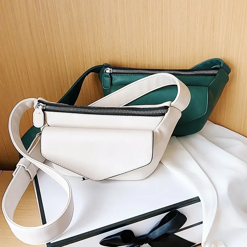 Womens casual waist bag leather shoulder bag travel chest bag womens Fanny bag waist belt wallet womens Bolsos Sac Banane 241008