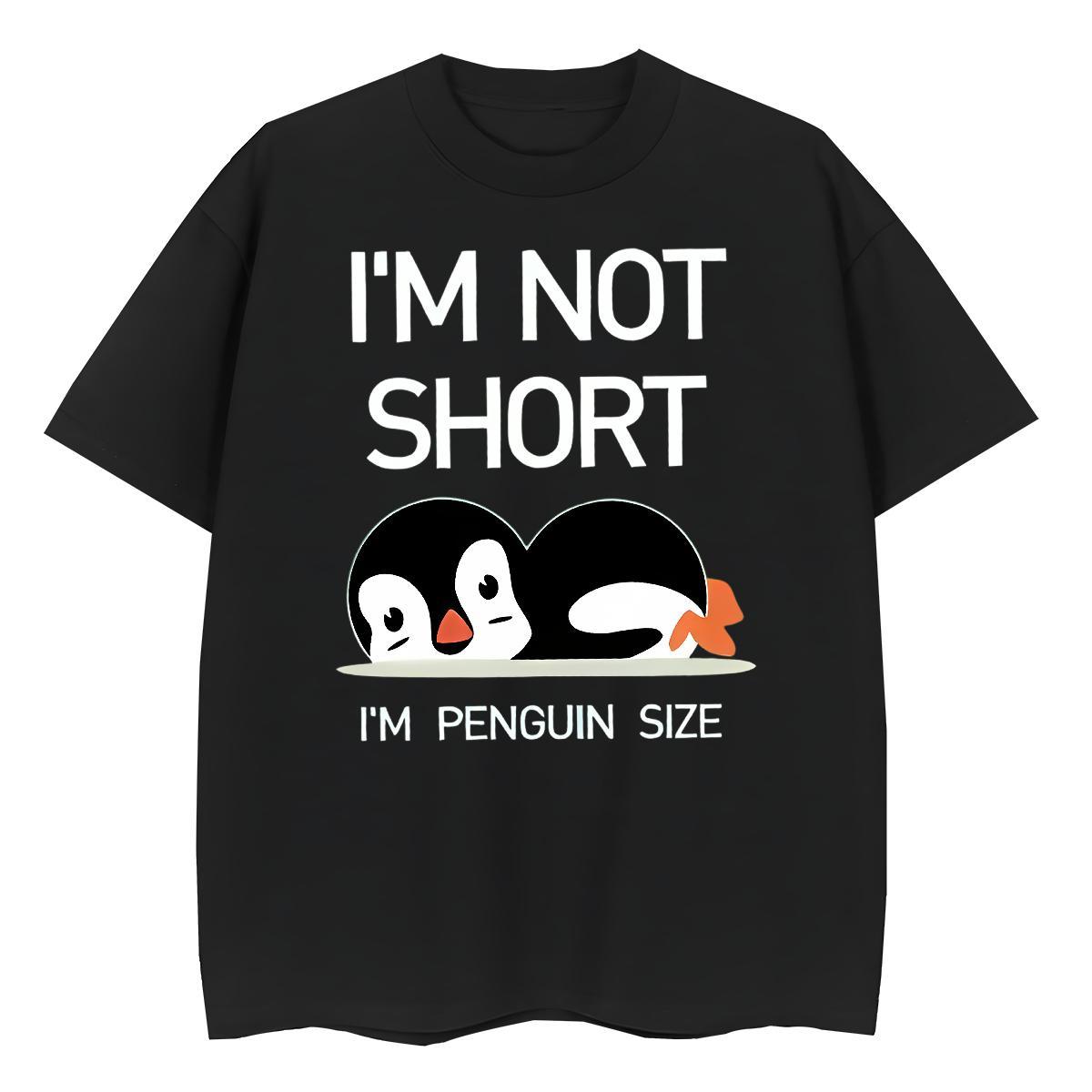 New Arrival T shirt 230g Pure Cotton Breathable Soft Street Casual penguin Womens Tshirts Designer Nice Oversized L-4XL Top Shirts
