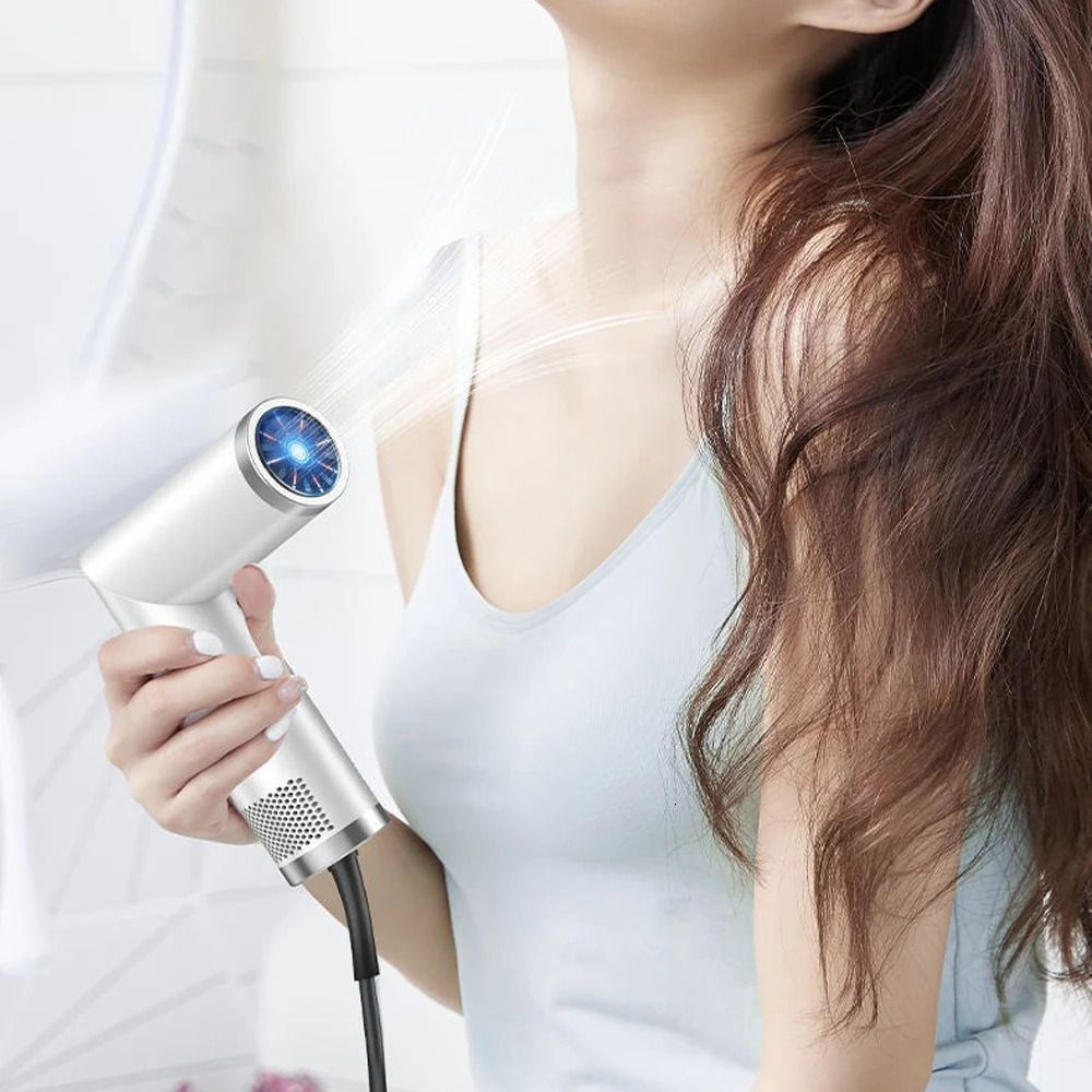 Ionic Hair Dryer Rotary Folding Blow Drier and Cold Wind Hairdryer Quick Dry Hair Care Lightweight Household Hair Dryers 241009
