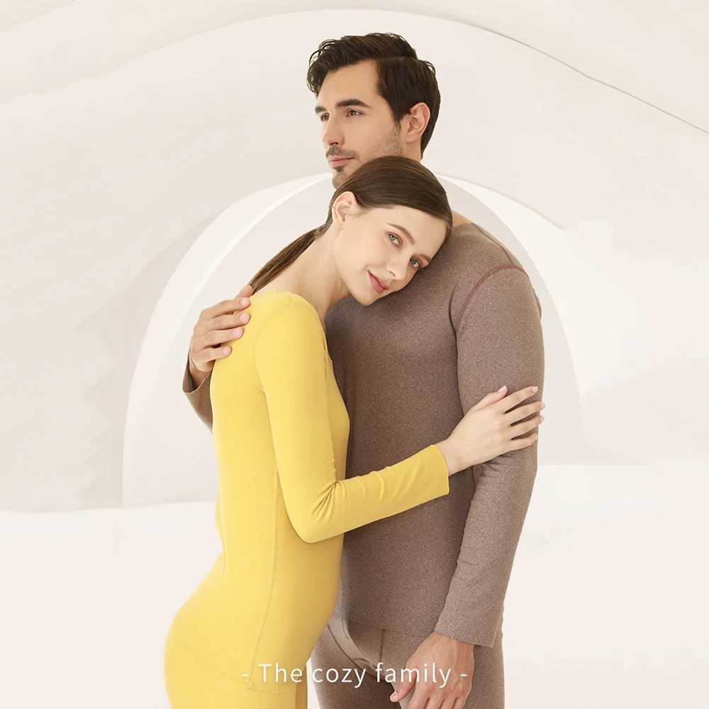 Womens Thermal Underwear Thermal Underwear Sexy Warm Long Johns For Women Flce High Elastic Seamless Bottoming Tops Pants 2 Piece Sets Thermos Clothin