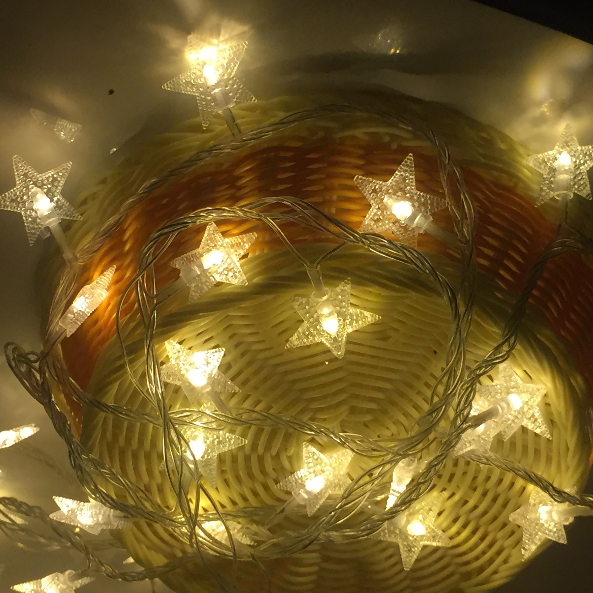 Factory new LED full star star lights flash lights string lights Christmas Day wedding decoration battery box colour lights wholesale