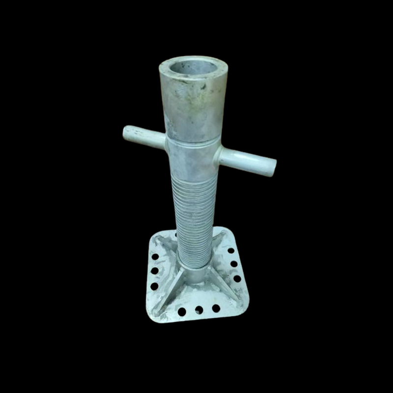 caffolding accessories thread rod base jack with nut and plate