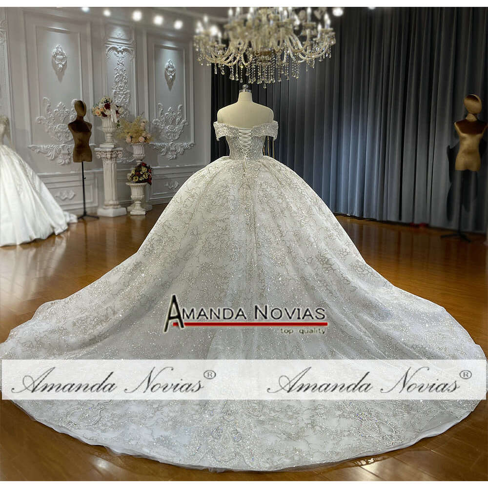 Off The Shoulder Straps Ball Gown Colorful Wedding Dress With Petticoat or-Length Princess Bride Vestido De Noiva Custom Made