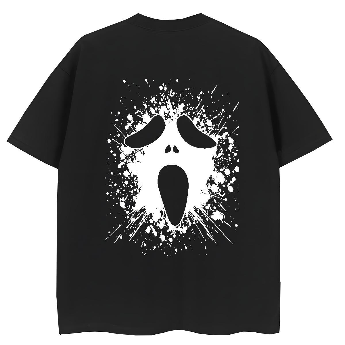 Custom T Shirt For Woman 230g 100% Cotton Comfortable Sports Street Wear skull Women Tees Lady Cartoon Print Top Tees