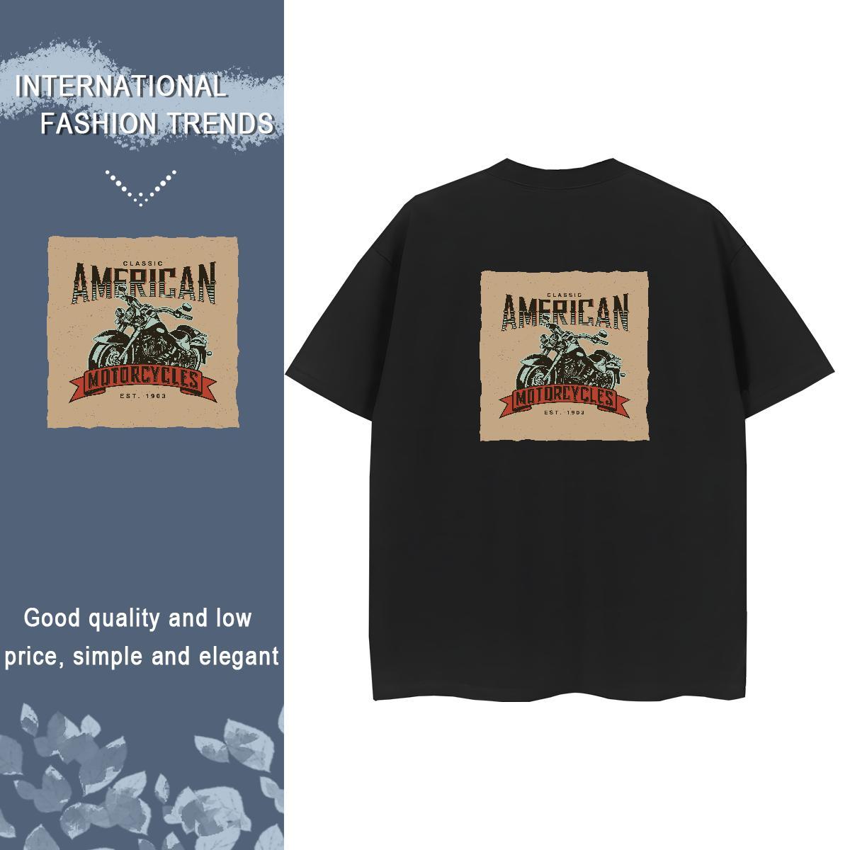 New Arrival Woman T Shirts 100% Cotton 230g Short sleeve Soft Summer Casual Motorcycle Tshirt for Man Woman Brand Anime Print Wear