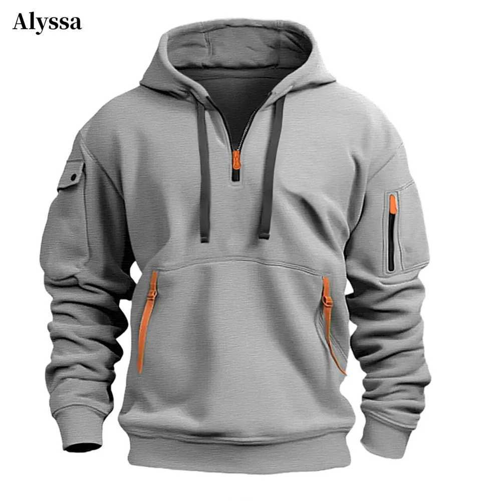 Vintage 2024 Oversized Cotton Dropped Shoulder Hooded Sweatshirt Mens Loose Pullover Fashion Sweatshirt Autumn Sport Long Sleeve LX241011