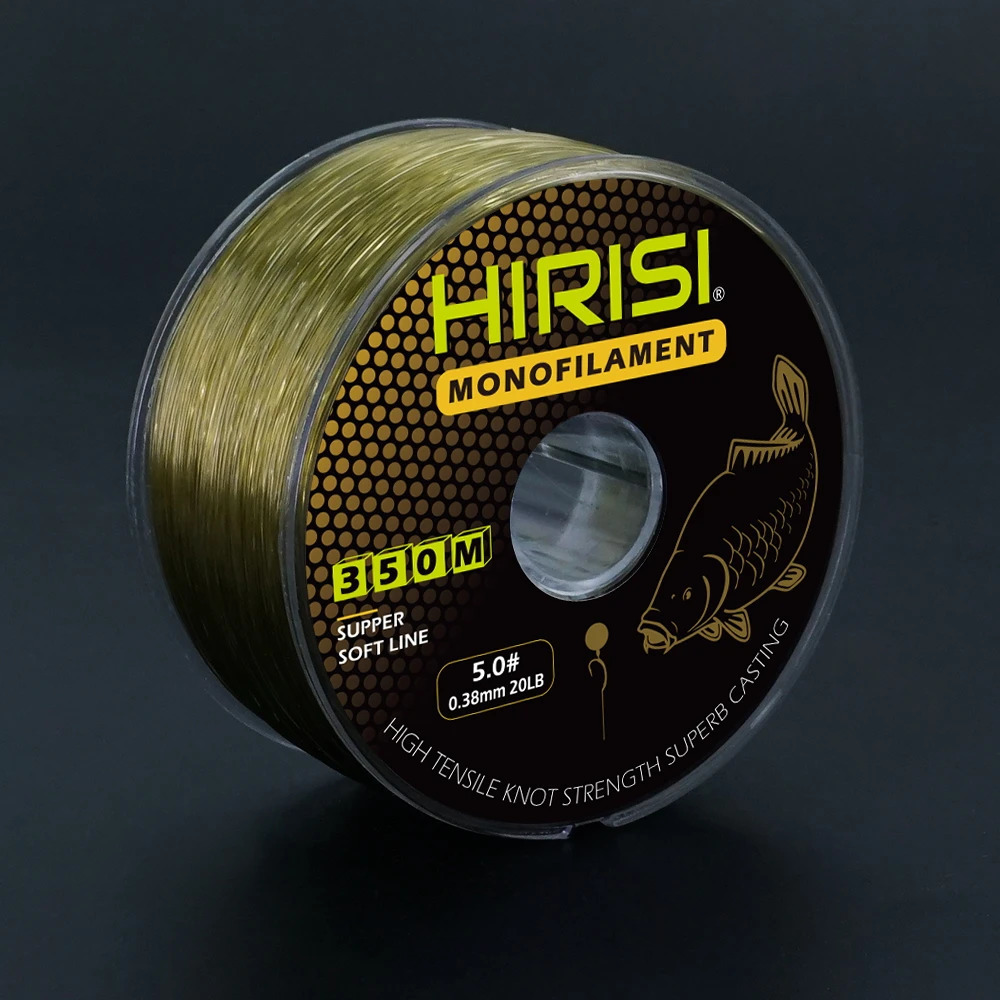 Hirisi 350m Super Strong Fishing Line 12LB20LB Japan Monofilament Nylon Carp Accessories 241007