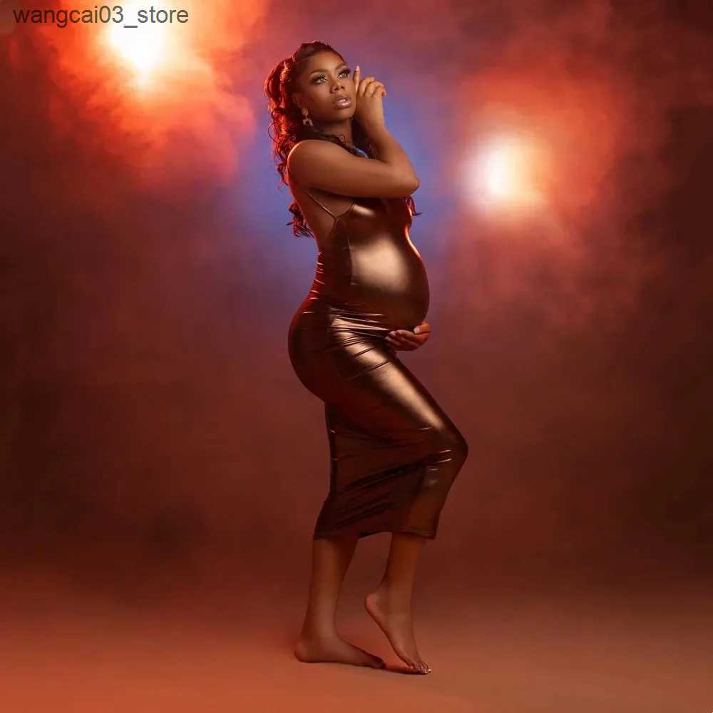 Maternity Dresses Elastic Maternity Photography Dress Sexy Backless Stretchy Skinny Pregnant Woman Photoshoot Dress L240910