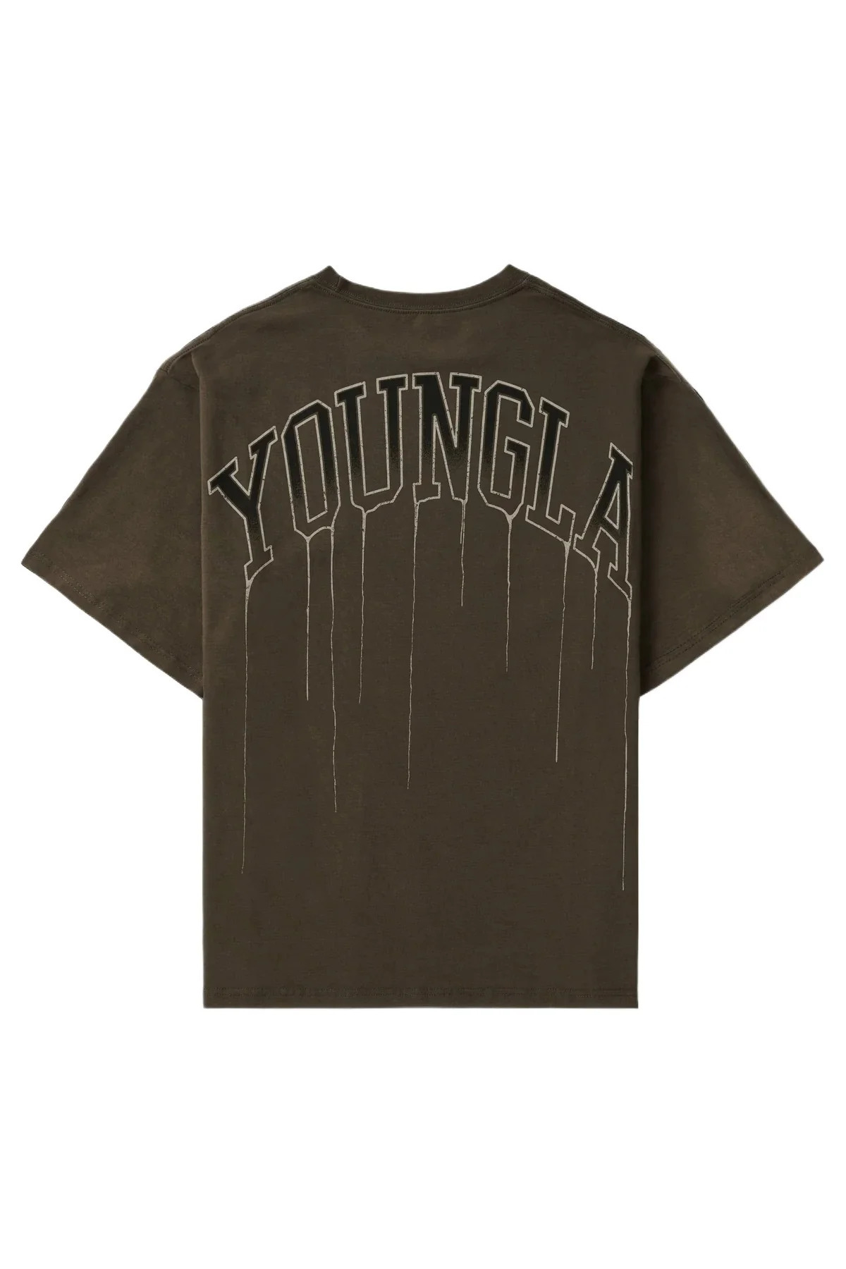 Mens short sleeved oversized Tshirt cotton loose round neck casual gym sports 241011