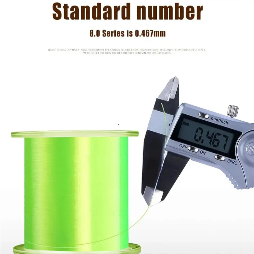 500m Nylon Fishing Line Super Strong 2LB 40LB 5 Colors Japan Monofilament Main Accessories 241007