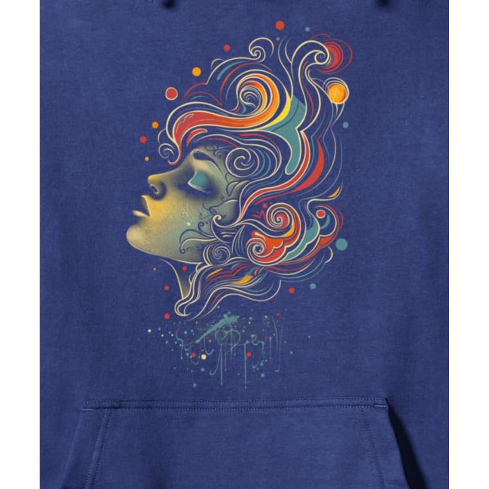 Hoodie for Mens Womens Graphic Art Fantasy Whimsical Woman Colorful Graphic Tees Pullover Hoodie Graphic Hoodies sweatshirt Pullover Long Sleeve