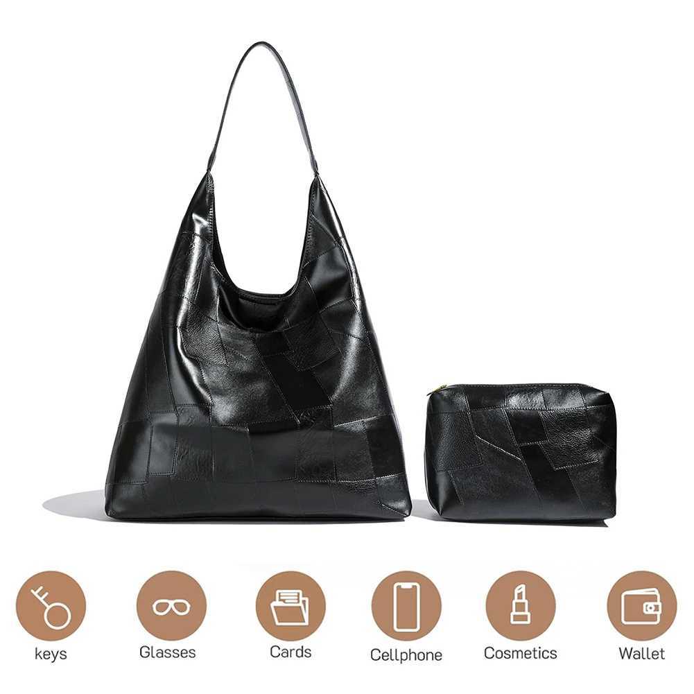 Ladies Pu Shoulder Bag Vegan Leather Tote Large Capacity Retro Handbag Casual Purse Fashion Shopper 241011