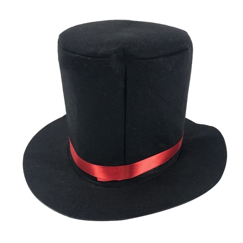 Magician Top Hat Black Performed Carnival Nightclub Bowler Jazz Stage 240906