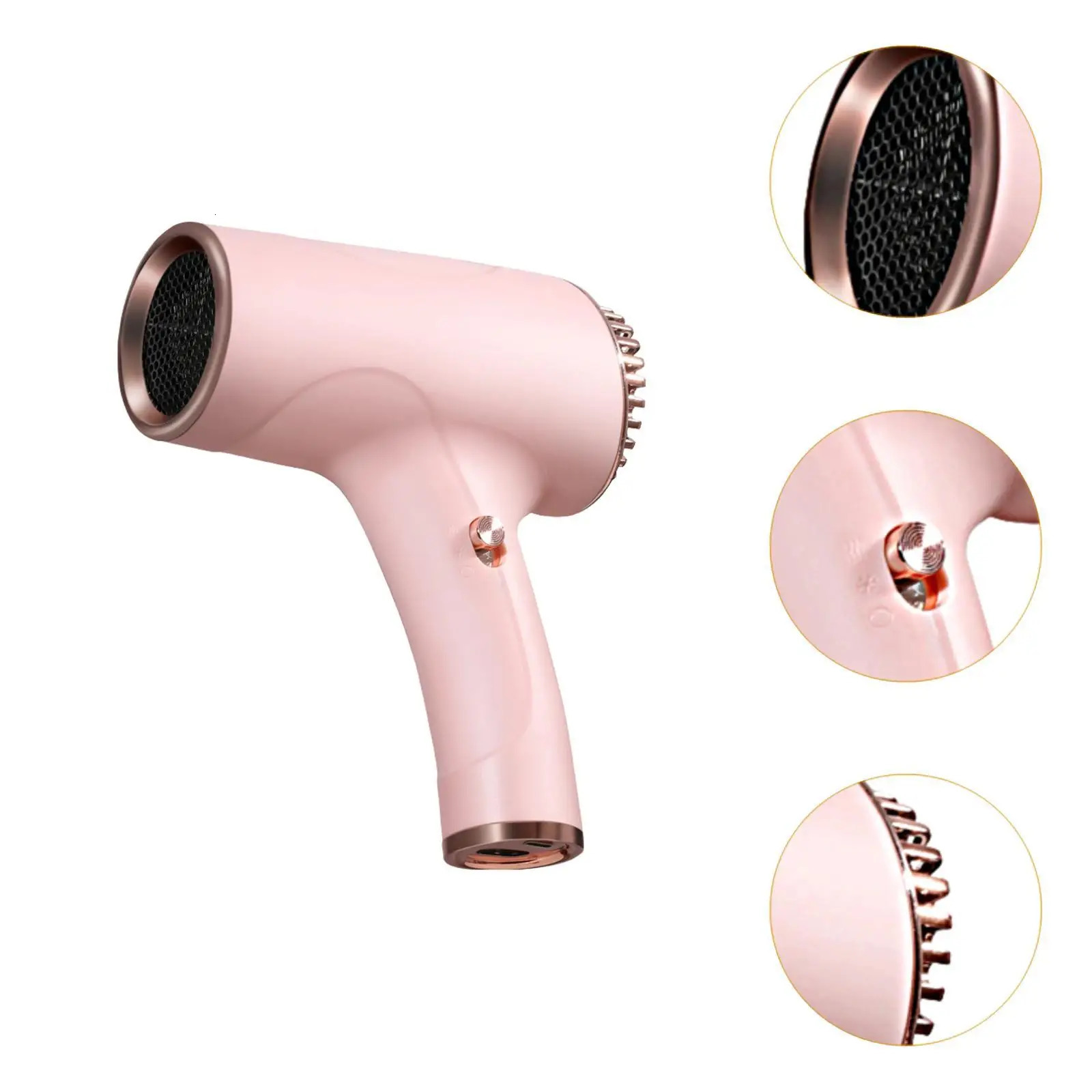Portable Hair Dryer Blow Dryer Elegant Lightweight Low Noise Fast Drying Hair Care Dryer Hairdryer for el Dorm 241009