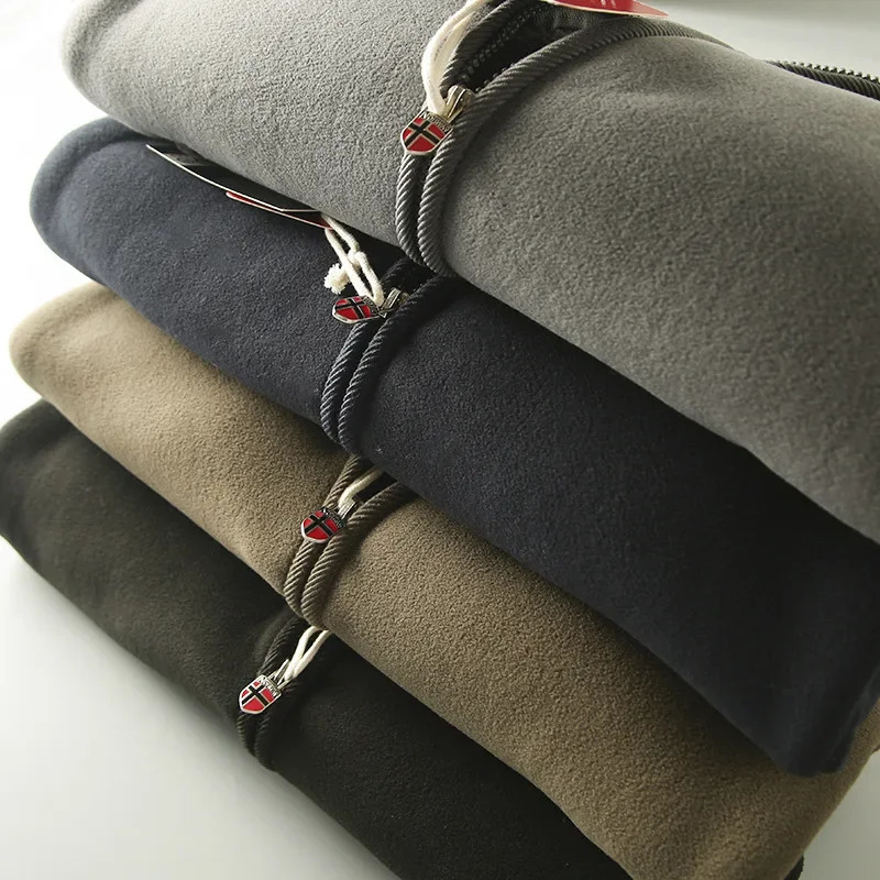 Winter Thick Wool Mens Jacket Pocket Casual Polar Outdoor Refrigerated Warm Plus Size 241007
