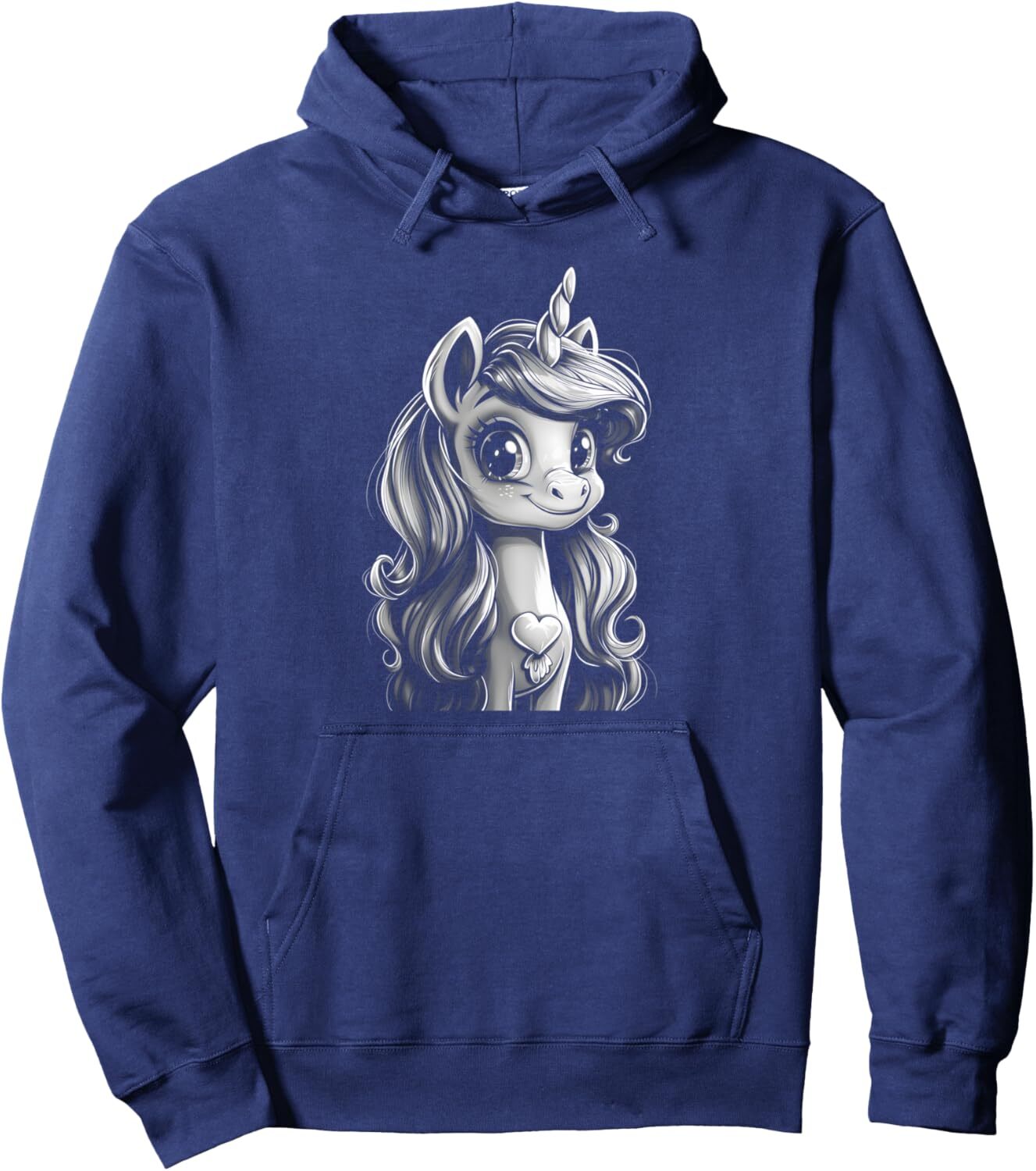 Hoodie for Mens Womens Unicorn Cute Fantasy Heart Pony Graphic Design Pullover Hoodie Graphic Hoodies sweatshirt Pullover Long Sleeve